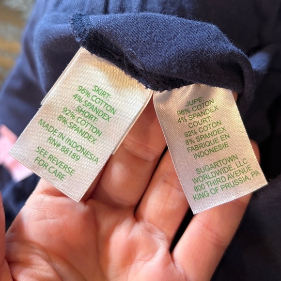 Lilly Pulitzer Madison Skort Size Large Navy Blue With Gold Accent Buttons - Picture 13 of 14